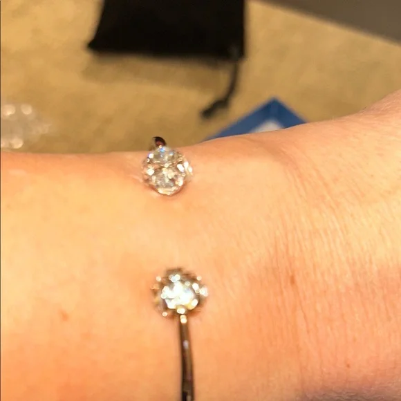 Kate Spade Crystal Hinged Open Cuff Bracelet - Picture 4 of 10